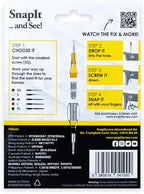SnapIt Glasses Repair Kit, Eyeglass Repair Kit with Screws 5 Sizes, Screw Replacement Kit & Double-Ended Mini Screwdriver