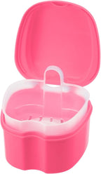 Annhua Denture Retainer Container Case Cleaning,Denture Bath Box False Teeth Storage Box