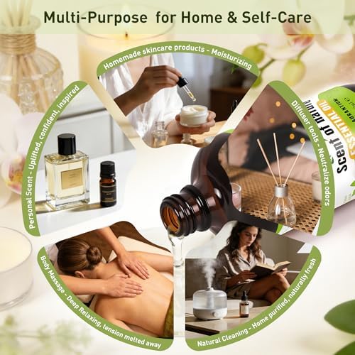 Neroli Essential Oil 4fl.oz Pure Natural Neroli Oil Essential Oil for Aroma Diffuser, Aromatherapy, Skin, Massage, Soap & Candle Making, Perfume, Humidifier, Bath, Home Cleaning - 118ML