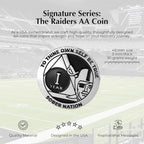 MYRECOVERYSTORE Silver and Black Pirate Alcoholics Anonymous AA Chip w/Coin Capsule AA Yearly Medallion 1-50 Years