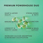 AMANDEAN Vitamin D3 K2. Vegan & Plant-Based 5000iu VIT D from Algae. All-Trans MK-7 K2Vital. 120 Softgels. Carrageenan Free. Organic Coconut Oil Blend. for Mood, Bones, Heart, Immune Health.