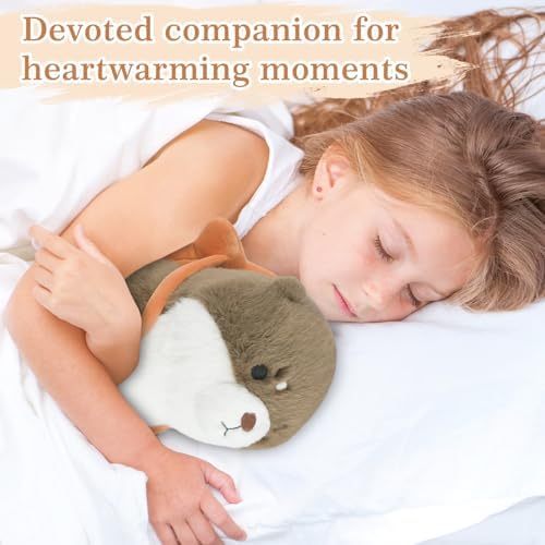 Microwavable Stuffed Animal, Heatable and Coolable Otter, Heated Stuffed Animals for Cramps & Pain Relief, Lavender-Scented Toy, Cute Soft Plush Toys for Adults and Children(Starfish Otter)
