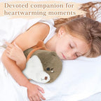Microwavable Stuffed Animal, Heatable and Coolable Otter, Heated Stuffed Animals for Cramps & Pain Relief, Lavender-Scented Toy, Cute Soft Plush Toys for Adults and Children(Starfish Otter)