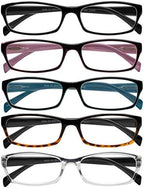 Yogo Vision Reading Glasses 5 Pairs Fashion Ladies Quality Designed Spring Hinge Readers for Women