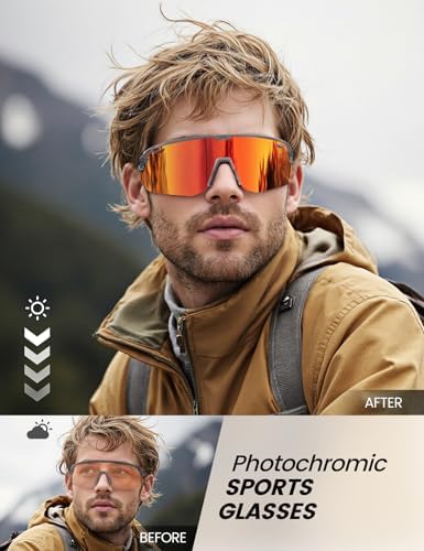 Lamicall 24g Polarized Sports Sunglasses for Men Women - UV400 Protection Sun Glasses Gifts for Running Cycling Baseball