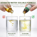 Essential Oils for Diffusers for Home –12 x 10ml Water Soluble Aromatherapy Oils with Wood Box, Natural Scented Oils for Home, Spa, Car & Gifts - Lavender, Peppermint, Sweet Orange, Tea Tree & More