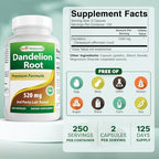 Best Naturals Dandelion Root 520 mg 250 Capsules