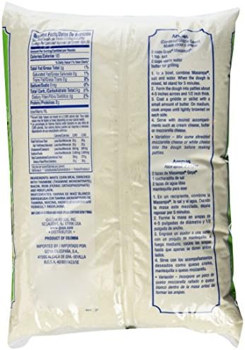 Goya Foods Masarepa Pre-Cooked White Corn Meal, 5 Pound