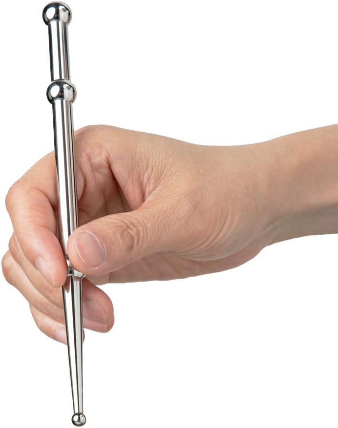 FeelFree Sport Stainless Steel Manual Acupressure Pen-Trigger Point Massage Tool-Reflexology Pressure Point Massager Tool for Relaxing Deep Tissue (A)