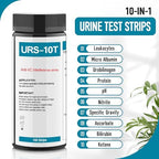 Urine Test Strips URS 10-in-1,10 Parameters UTI Test Strips,Ketone Test Strips,Urine Test Strips for Nitrite, Bilirubin, pH, Protein,UTI, More,100 CT Urine Test Strips for Urinalysis.