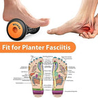 BESKAR Foot Massager Roller for Plantar Fasciitis Relief, Portable, Deep Tissue Muscle Massage, Foot Arch and Heel Pain, Reflexology Tool