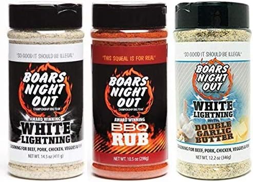 Boars Night Out - 3 Pack - White Lightning - Championship - Double Garlic