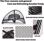 Big Ant Lumbar Support, Car Mesh Back Support with Massage Beads Ergonomic Designed for Comfort and Lower Back Pain Relief - Lumbar Back Support Cushion for Car Seat, Office Chair,Wheelchair