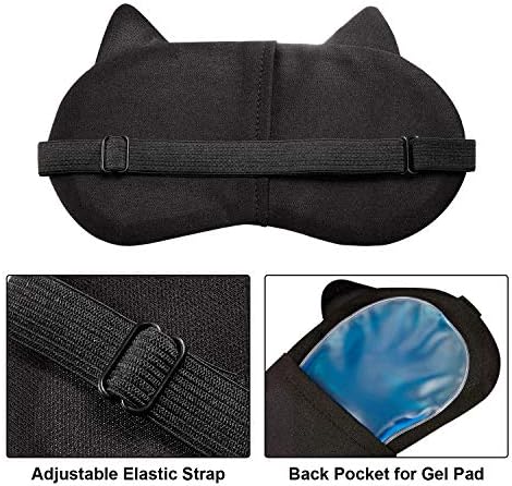 Syhood 10 Pack Funny Blindfolds for Party Game Cute Animal Sleep Mask Cat Dog Soft Blindfold Eye Cover with Adjustable Strap for Adults Men Women
