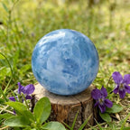 Natural Stone Healing Crystal Sphere Feng Shui Decor Positive Energy Tool for Wealth Meditation Protection Spiritual Space Diameter 4-5cm Celestite Sphere
