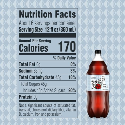 Barq's Root Beer Soda, 67.6 Fl Oz Bottle