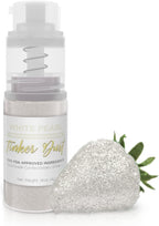 Bakell - White Tinker Dust (4g, 1x Mini Spray Pump) Edible Glitter for Food, Desserts, and Beverages!