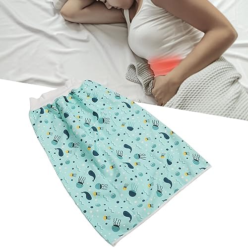 Wearable Incontinence Bed Pads Washable,Adult Diaper Skirt,Wearable Incontinence Mat,Washable Cotton Cloth Reusable Diaper Bed Pad (L)