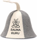 Sauna Hat, 100% Organic Wool Felt Sauna Cap, Banya Hat Sauna Hair Protector, Sauna Accessories Embroidered Hat, Russian Sauna Hat, Sauna Accessory, Sauna Gifts for Men and Women