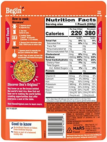BEN'S ORIGINAL Ready Rice Fried Flavored Rice, Easy Dinner Side, 8.5 oz Pouch