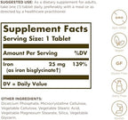 Solgar Chelated Iron - 100 Tablets, Pack of 2 - Gentle on Your Stomach - Non-GMO, Vegan, Gluten Free, Dairy Free, Kosher - 200 Total Servings