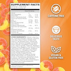 EHP Labs OxyShred Non Stimulant Pre Workout Powder - Stim Free Pre Workout, Caffeine Free Preworkout for Men & Women with L Glutamine & Acetyl L Carnitine - Peach, 60 Servings