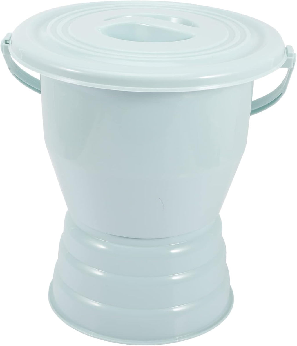 FOMIYES Covered Urinal for Elderly and Disabled High-Quality Portable Chamber Pot with Handle 2-Piece Set for Nighttime Use Suitable for Pregnant Women and Adults
