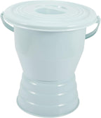 FOMIYES Covered Urinal for Elderly and Disabled High-Quality Portable Chamber Pot with Handle 2-Piece Set for Nighttime Use Suitable for Pregnant Women and Adults
