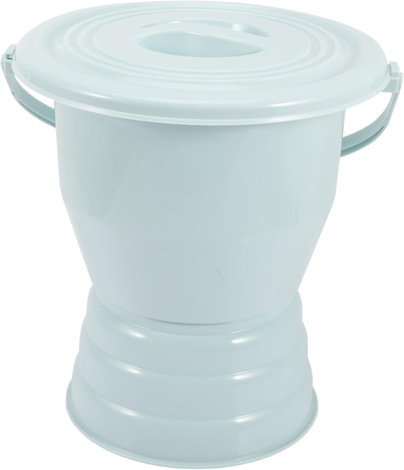 FOMIYES Covered Urinal for Elderly and Disabled High-Quality Portable Chamber Pot with Handle 2-Piece Set for Nighttime Use Suitable for Pregnant Women and Adults