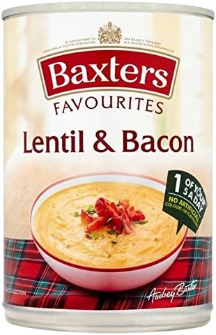 Baxters Favourites Lentil & Bacon Soup 400g - Pack of 6