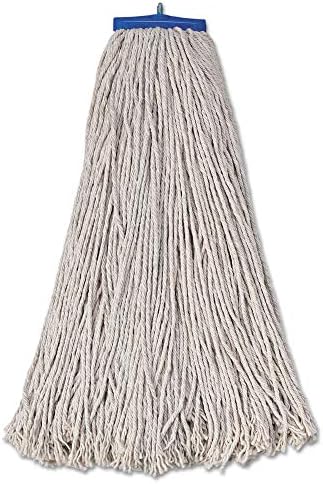 Boardwalk BWK732C Mop Head, Economical Lie-Flat Head, Cotton Fiber, 32oz, White (Case of 12)