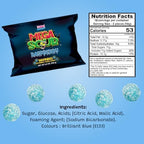 Barnetts Mega Sour Raspberry 250g Sour Candy UK Fizz Balls - Handcrafted in Britain