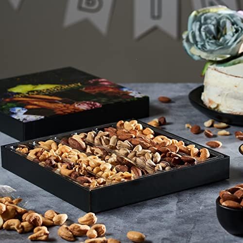 Nuts Gift Basket, Gourmet Snack Box,in Elegant Box, Gift Set For, Birthday Party, Care Package, Sympathy, Healthy Gift, Gift for Men and Women. Kosher, Snackberry (Single)