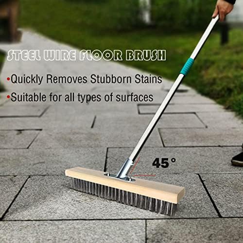 Broom Handle Bracket, Multiple Mounting Options, Galvanized Metal Bracket for 25-30mm Wooden Handle, 2pcs