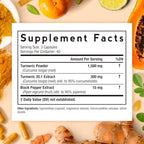 Doctor's Recipes Turmeric Curcumin with Black Pepper Extract, High Absorption Ultra Potency Turmeric Supplement with 95% Curcuminoids, Comfort and Immune Support, Vegan, Non-GMO, 120 Caps