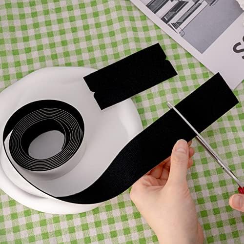 FOSHIO Micro Fiber Felt for Squeegee Edge Wrapping 2 Meters Length - Black Felt to Cover The Edges of Hard Card Squeegees