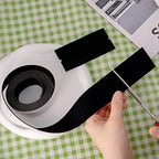 FOSHIO Micro Fiber Felt for Squeegee Edge Wrapping 2 Meters Length - Black Felt to Cover The Edges of Hard Card Squeegees