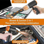 Meudeen Air Duster - Computer Vacuum Cleaner - for Keyboard Cleaning- Cordless Canned Air- Powerful - Energy-Efficient(Air-01)