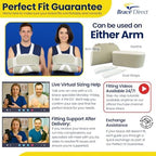 Brace Direct Adjustable Foam Arm Sling Shoulder Immobilizer for Rotator Cuff Repair, Post Op Recovery, Dislocations, Fractures & Shoulder Injuries (OSFM)