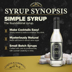 Liquid Alchemist Simple Syrup for Cocktails - Real Ingredients Make our Simple Sugar Syrup the Perfect Old Fashioned Mix - Our Drink Mix is Non-GMO Gluten Free & Vegan (12.7 oz)