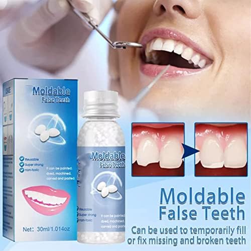 Tooth Repair Granules for Everyone,Temporary Tooth Repair Kit,Thermal Beads for Filling Fix The Missing and Broken Tooth,Restoring a Confident Smile (10ml)