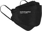 evolvetogether Rio de Janeiro Everyday Adjustable Face Masks For Adult Women & Men | Comfortable, Disposable, Lightweight & Breathable | 6-Ply Design for a Secure Fit | SGS tested (Black, 5 Count)