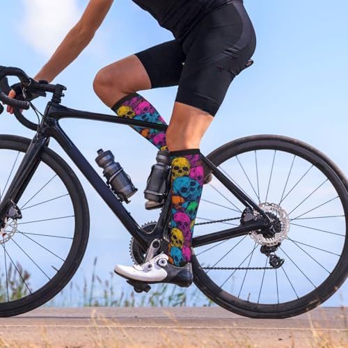 Compression Socks Calf Knee High Support Socks Novelty For Women Men Athletic Running Hiking Nurse