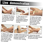Painless Hair Removal Wax Beads 100g Hard Wax Beans for Legs Face Eyebrows Bikini Suitable for Men and Women No Strips Required