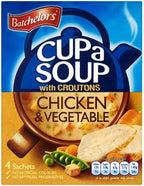 Batchelors Cup a Soup with Croutons Chicken & Vegetable 4 Sachets 9 x 110g by Batchelors