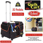 dbest Quik Cart Pockets, Black, Unisex, 20-Pocket Caddy for Easy Organization and Storage