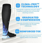 NEWZILL Medical Compression Socks for Women & Men Circulation 20-30 mmHg, Best Support for Running Athletic Cycling Nursing Travel Work and Fitness