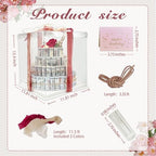 DTESL Gifting Cash Gift Boxes,Happy Birthday Day Money Gift Box,Money Flower Cake Fake Cake Gift Box，DIY Set Surprise Birthday Gift Box，for Birthday/Christmas/Valentine's Day Unique Gift (Four Tier)