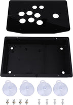 Acrylic Panel Case, Black Set Kits, Game Consoles Replacement for Games Machines