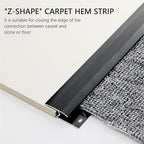 Aluminum Alloy Floor Transition Strip:Cuttable Carpet Edge Protector,Carpet to Tile Threshold Strip,Door/Carpet/Tile/Threshold Reducer,Carpet Edge Trim for Home,Office,Hotel,0.9m (Gray), Grey